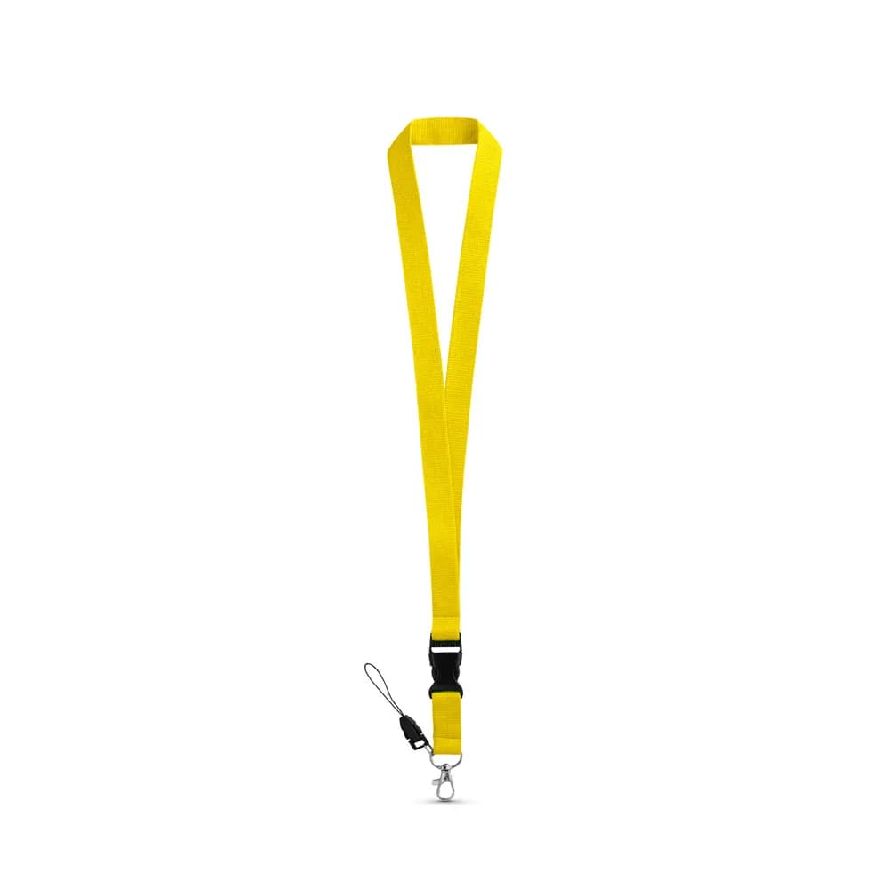 Lanyard aus Polyester - ANQUETIL - Gelb