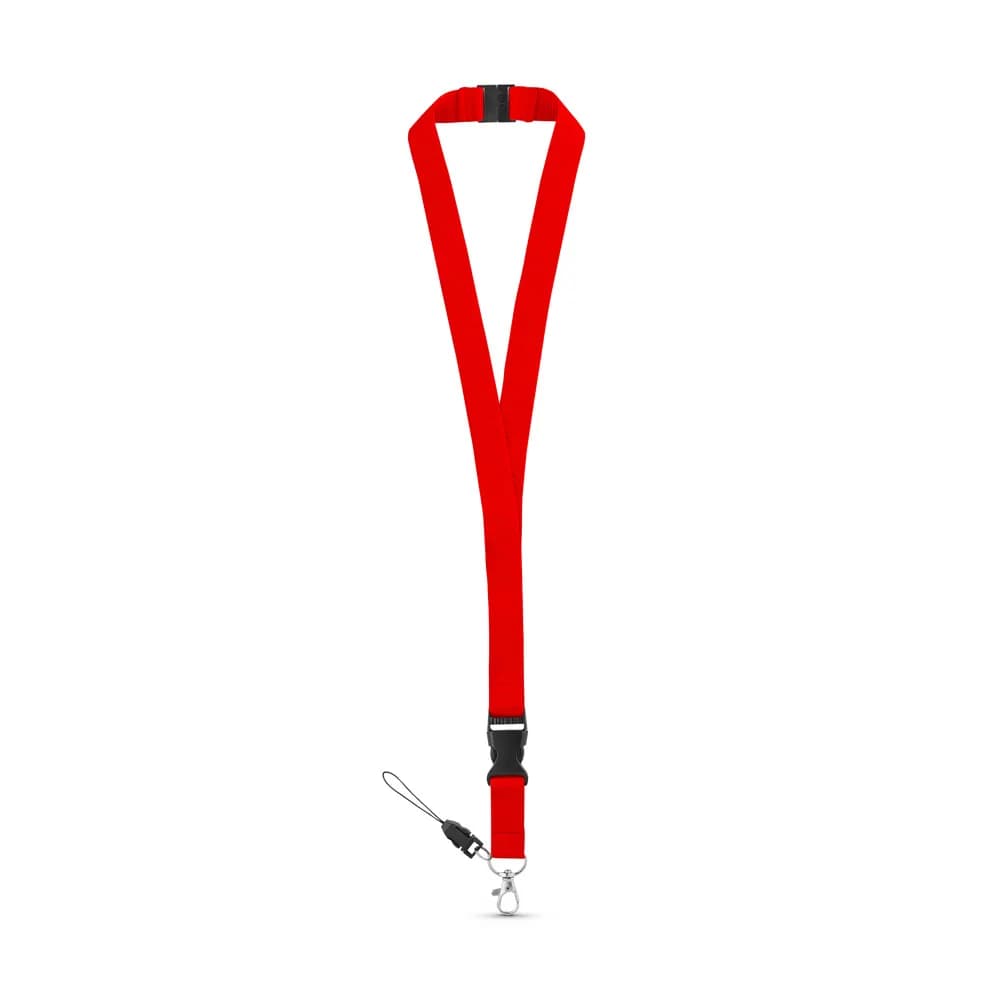 Lanyard aus Polyester (20 mm) mit einem Schlüsselband - MURRAY - Rot
