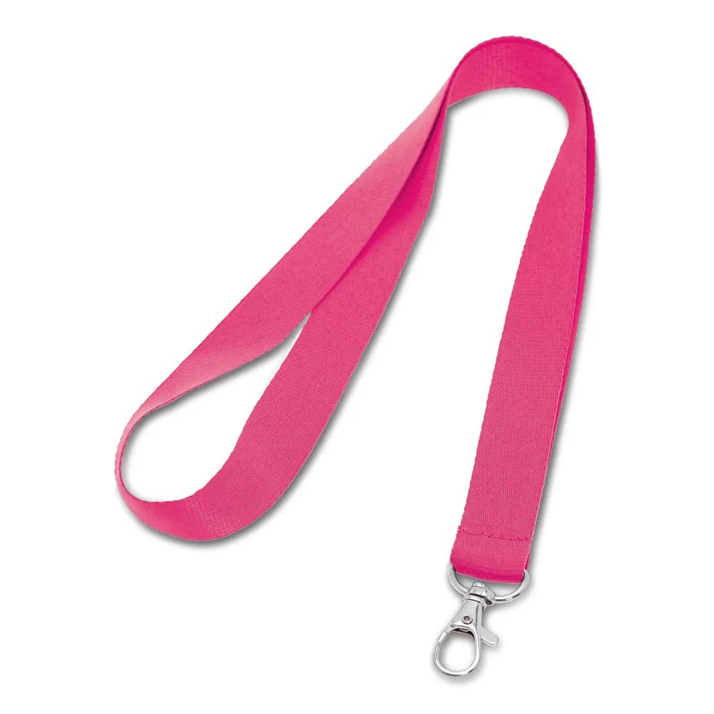 Lanyard aus Polyester mit 20mm Breite - LARIAT - Rosa