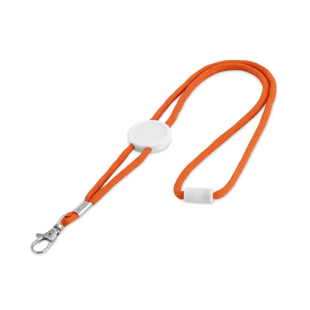 Lanyard aus Polyester - WEAVE - Orange