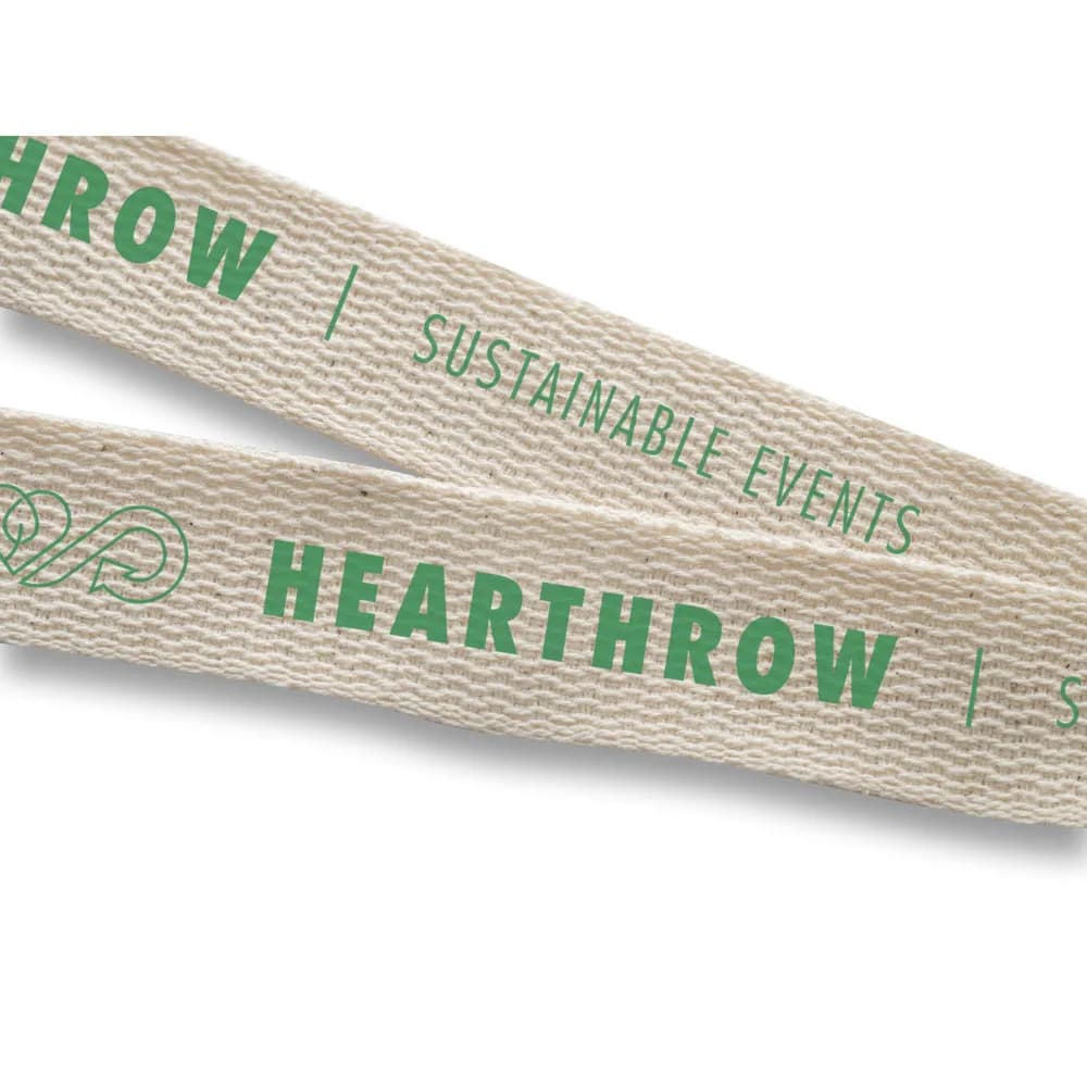 Lanyard aus 100% Baumwolle - HEATHROW - Naturhell