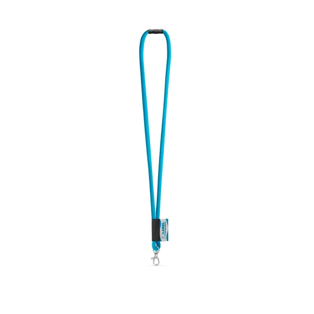SET Lanyard Tube Long (Ø 7 mm) mit 9 mm Schnappkarabiner und Ø 7 mm Sicherheitsverschluss - WISBECH - 304 - Hellblau