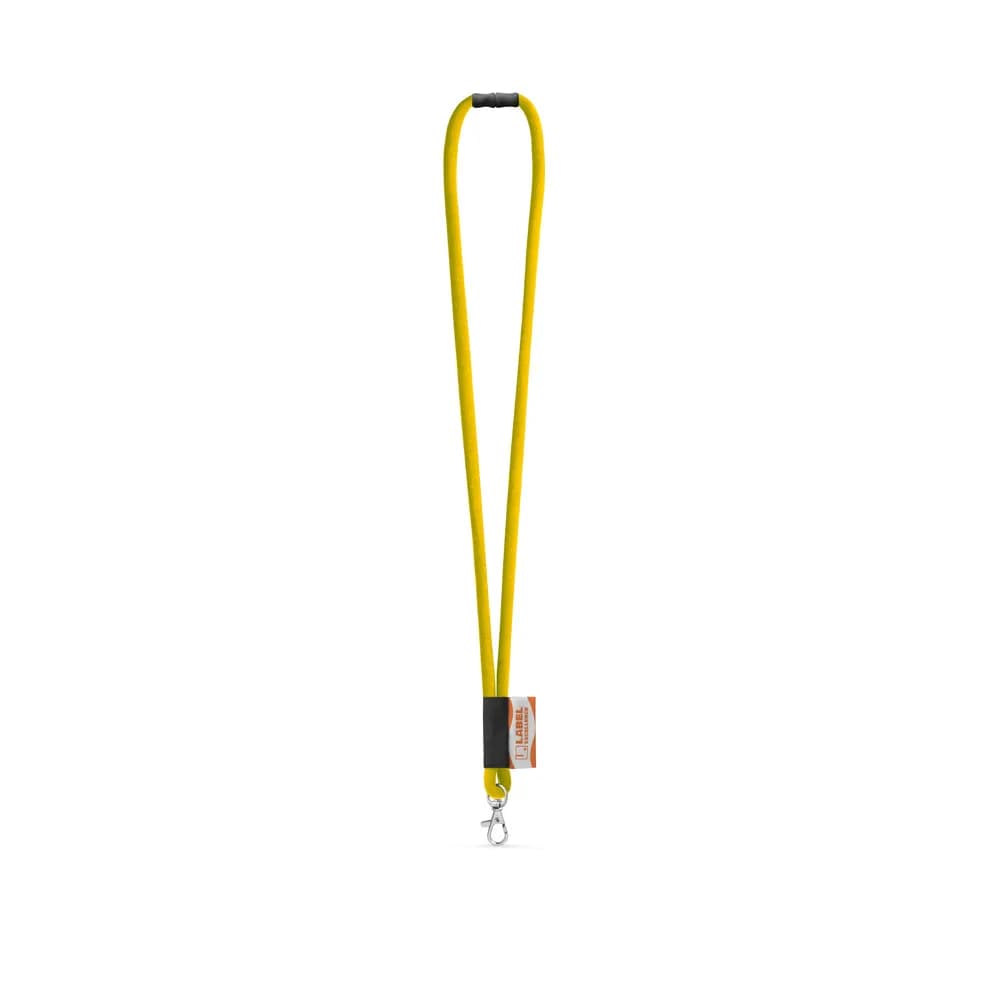 SET Lanyard Tube Long (Ø 7 mm) mit 9 mm Schnappkarabiner und Ø 7 mm Sicherheitsverschluss - WISBECH - 310 - Gelb