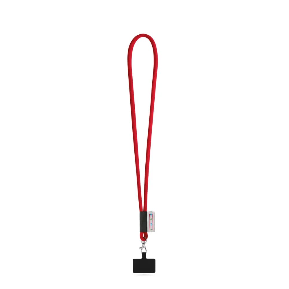 SET Lanyard Tube Long (Ø 7 mm) mit 9 mm Auslösekarabiner und Handyhalterung - GOSPORT - 302 - Rot