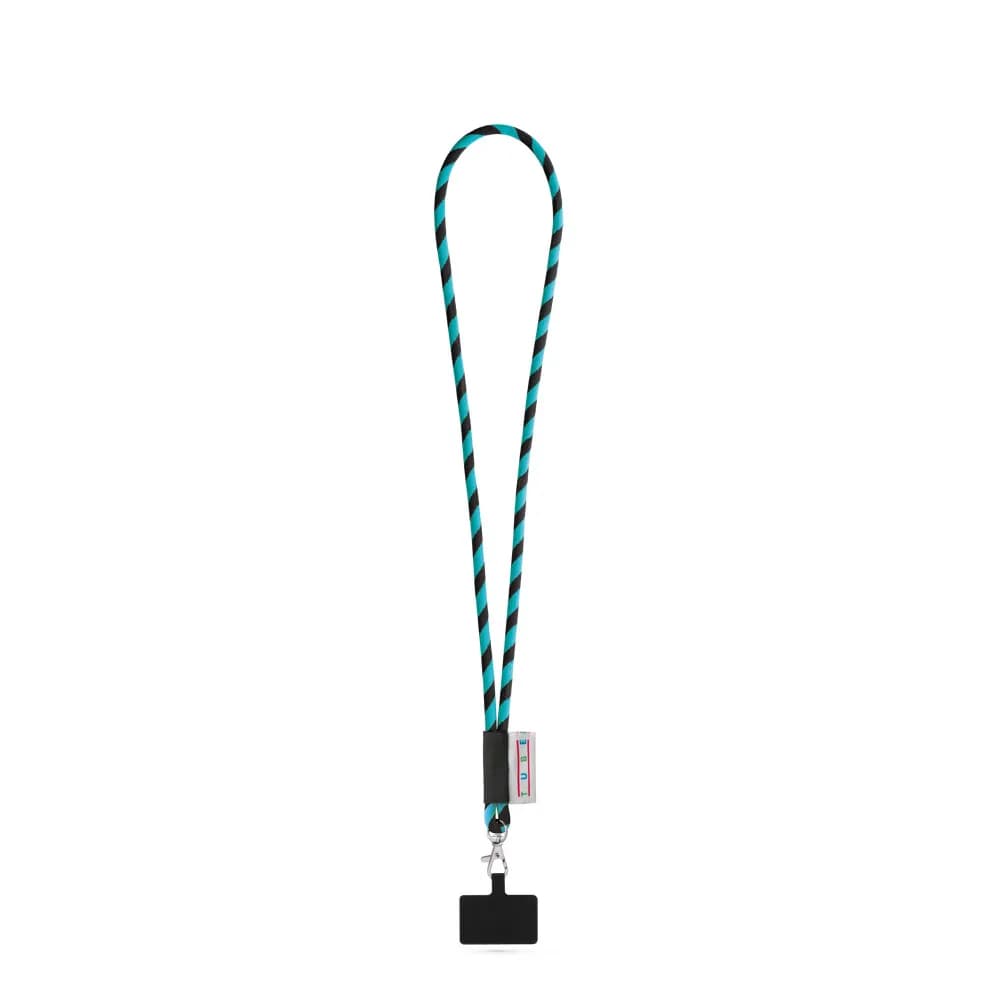 SET Lanyard Tube Long (Ø 7 mm) mit 9 mm Auslösekarabiner und Handyhalterung - GOSPORT - 353 - Schwarz