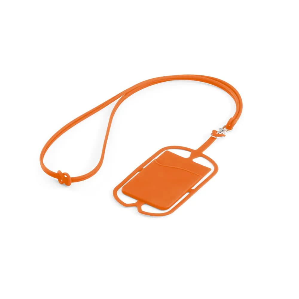 Kartenetui mit Smartphone-Halter - NICOLAUS - Orange