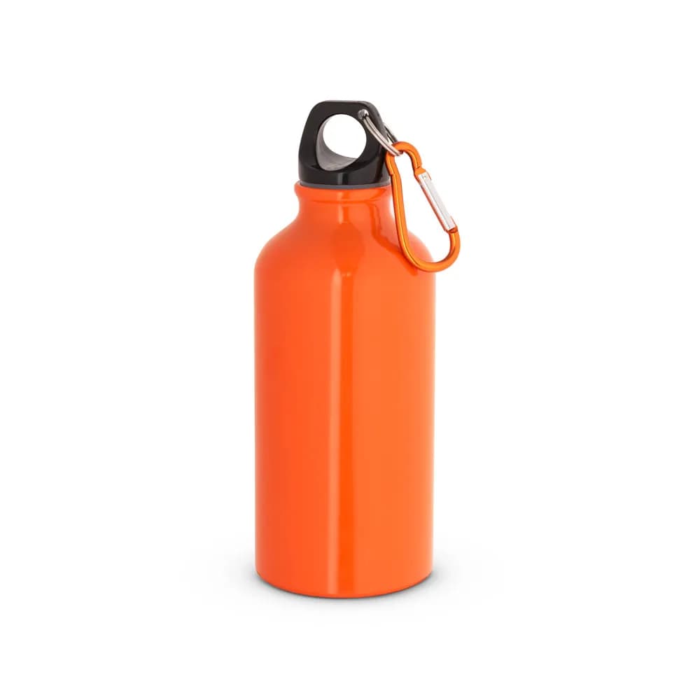 Aluminium-Sportflasche mit Karabiner 400 ml - LANDSCAPE S - Orange