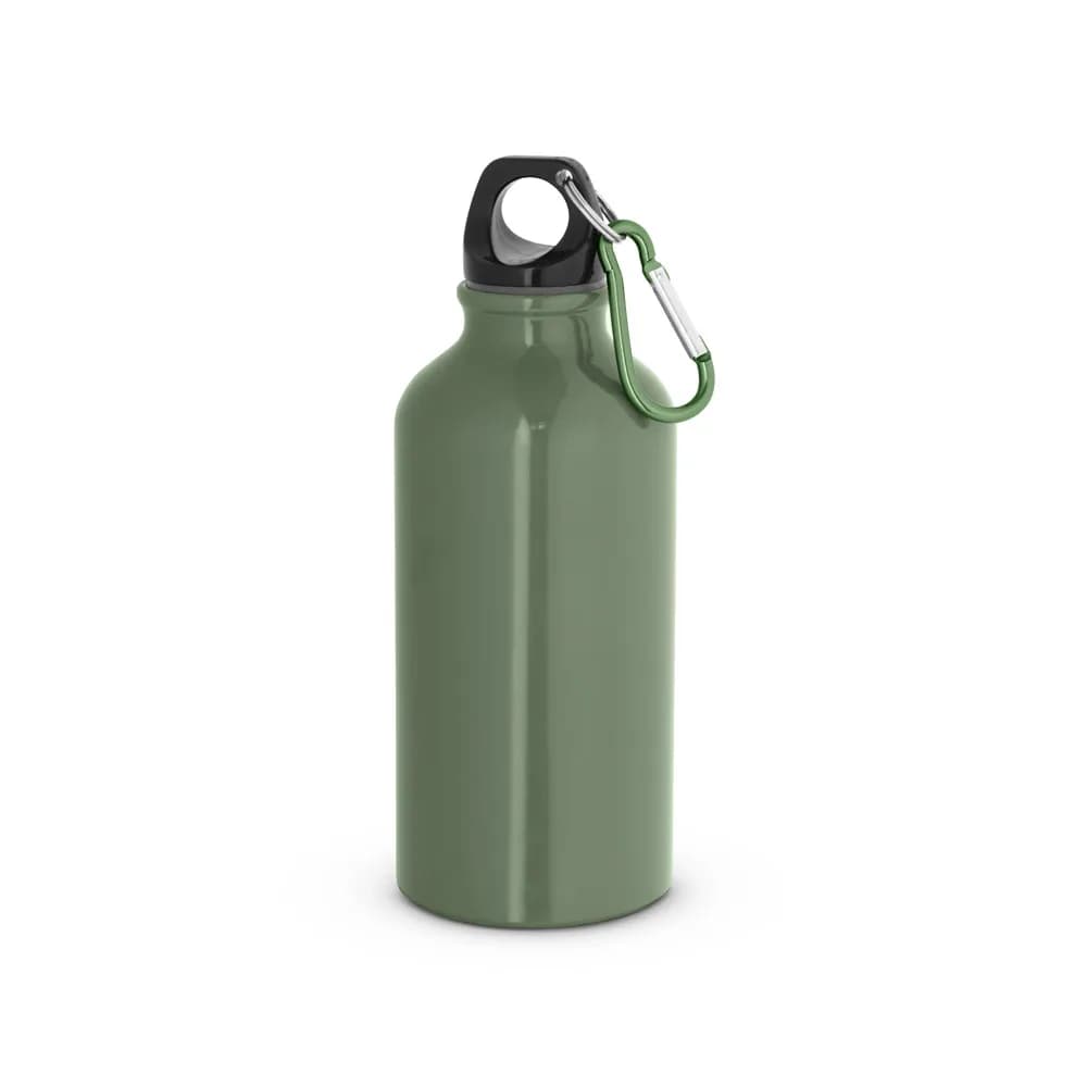 Aluminium-Sportflasche mit Karabiner 400 ml - LANDSCAPE S - Khaki