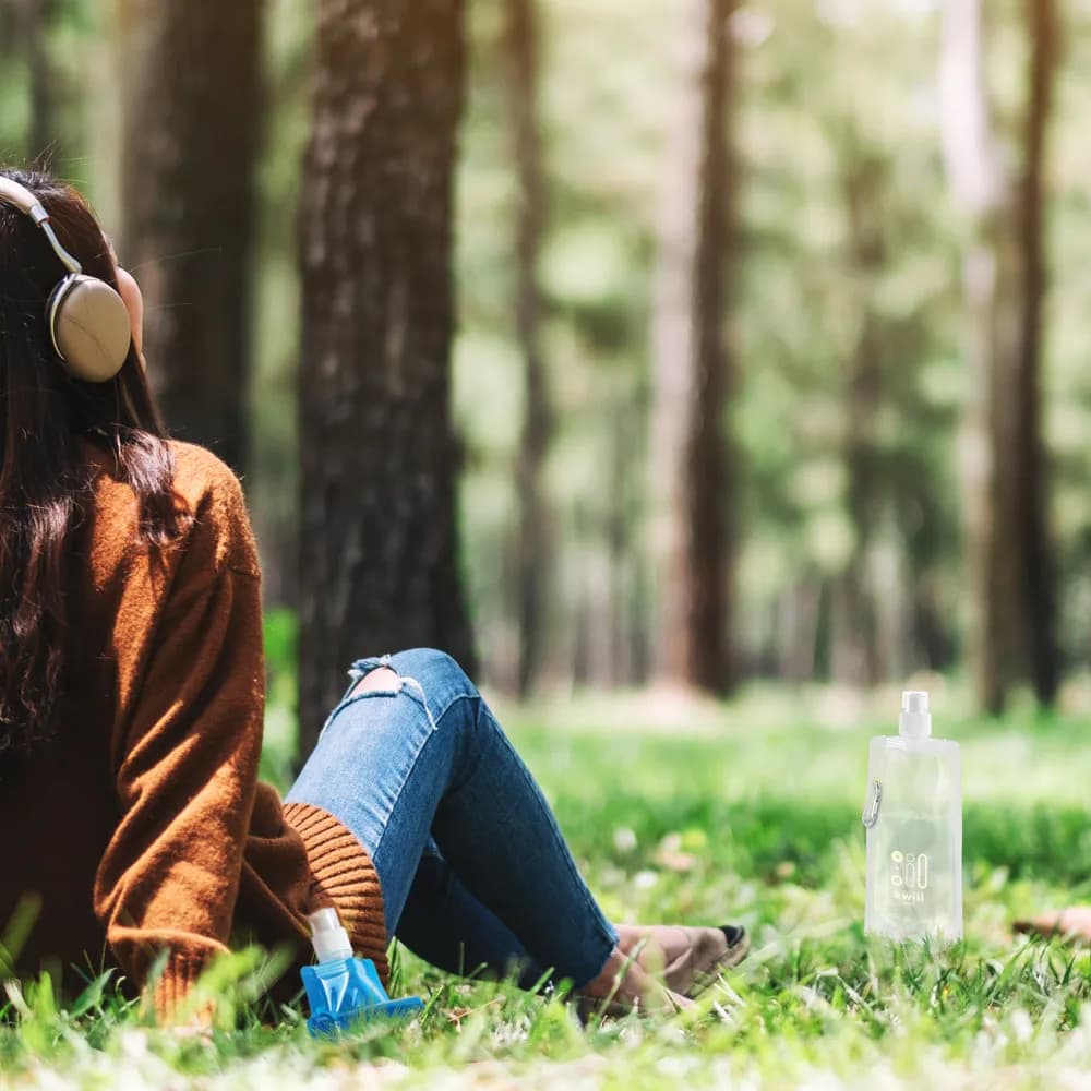 460 ml PE-Faltflasche - KWILL - Rosa