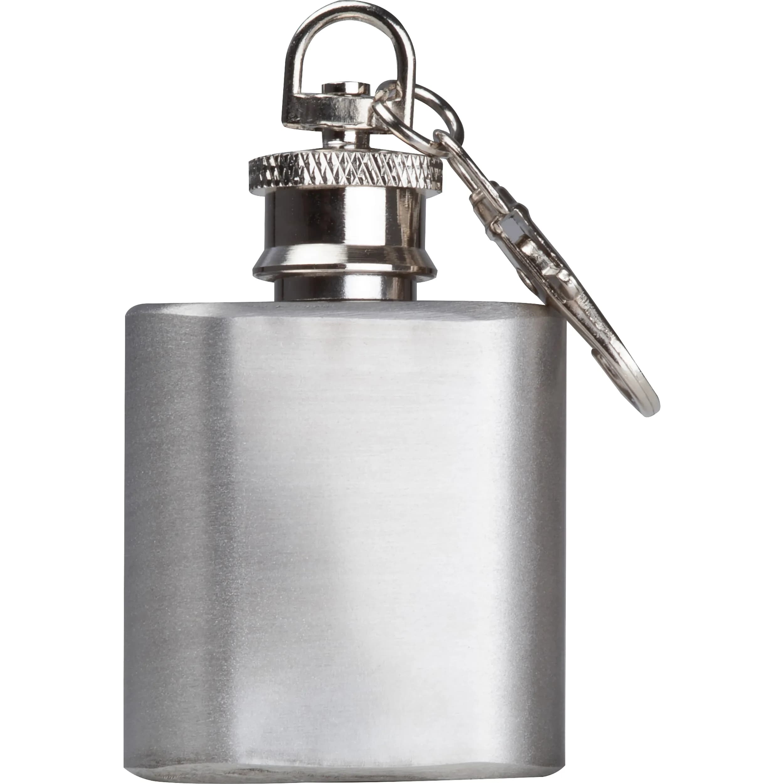 Mini Flachmann als Schlüsselanhänger SARAH - grau