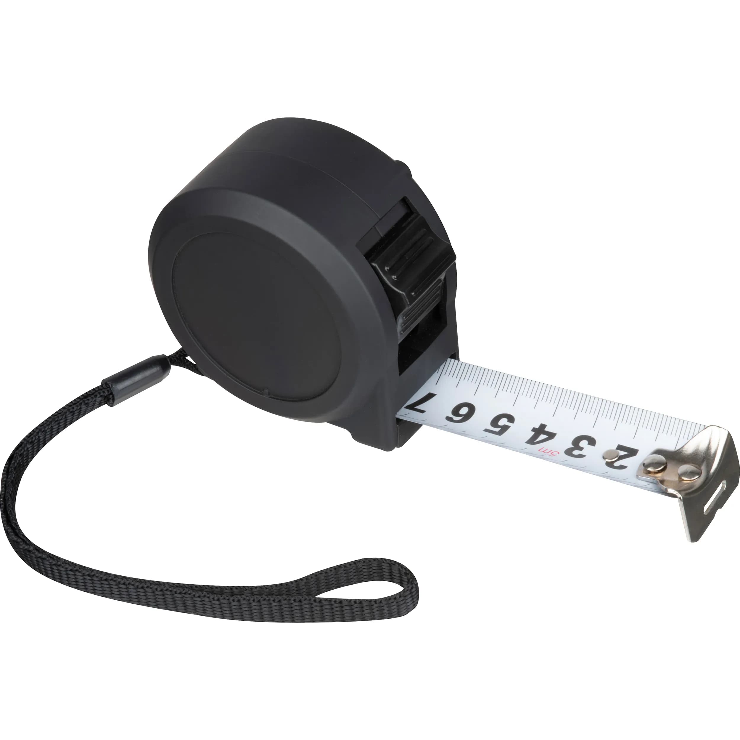 Stahlbandmaß mit Kunststoffgehäuse 5m  CARLOTA - schwarz