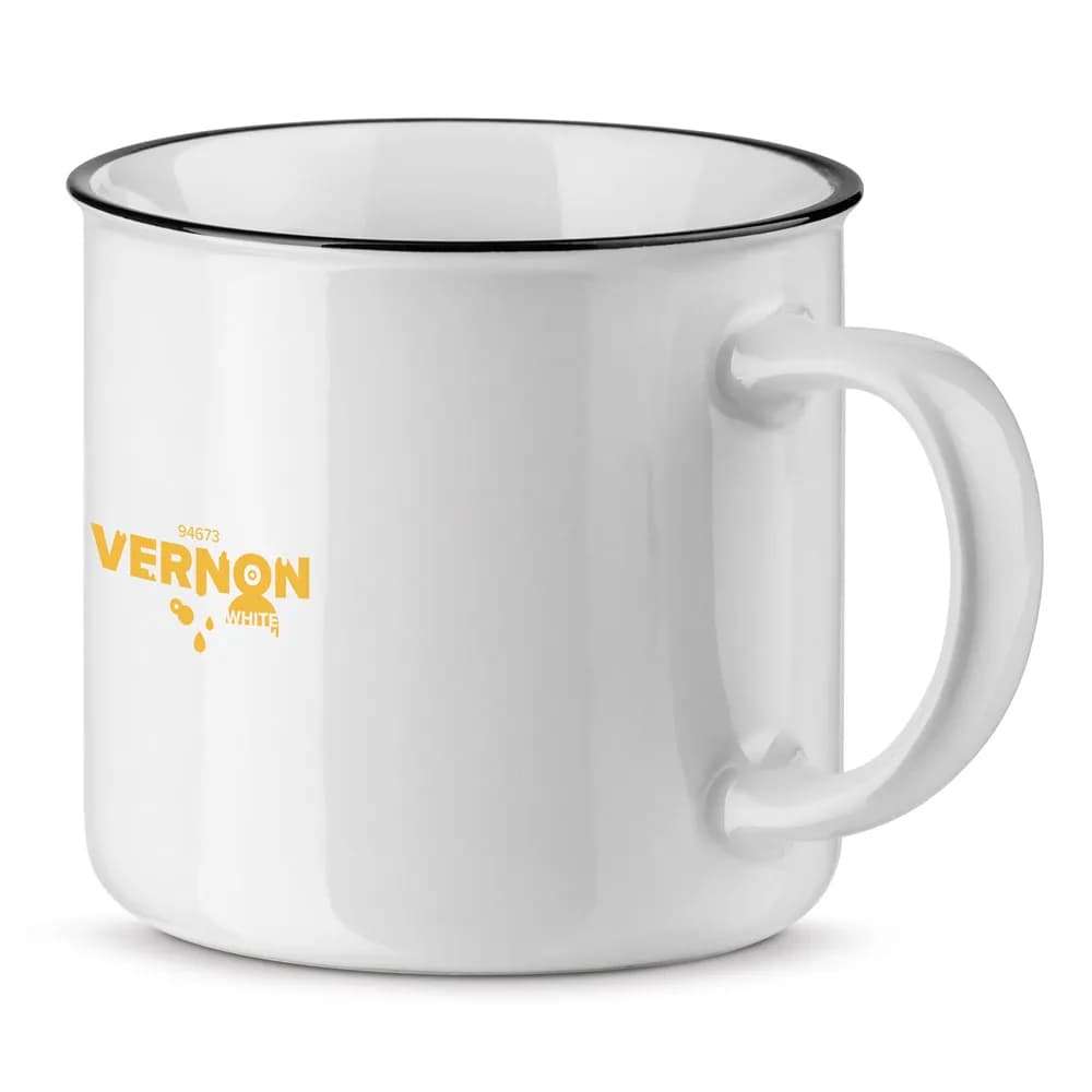 Tasse aus Keramik 340 mL - VERNON WHITE - Weiß