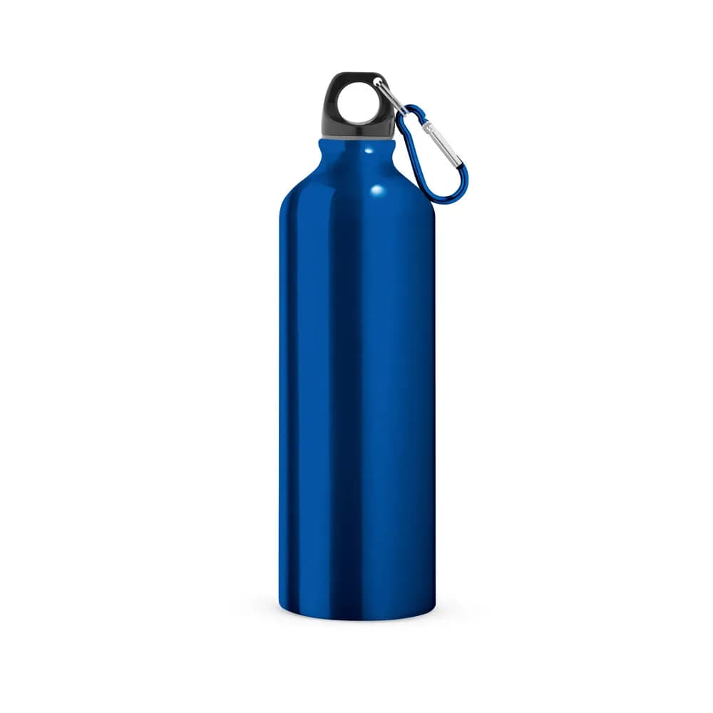 Aluminium-Sportflasche mit Karabiner 800 ml - LANDSCAPE L - Königsblau