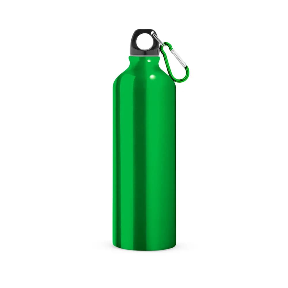 Aluminium-Sportflasche mit Karabiner 800 ml - LANDSCAPE L - Hellgrün