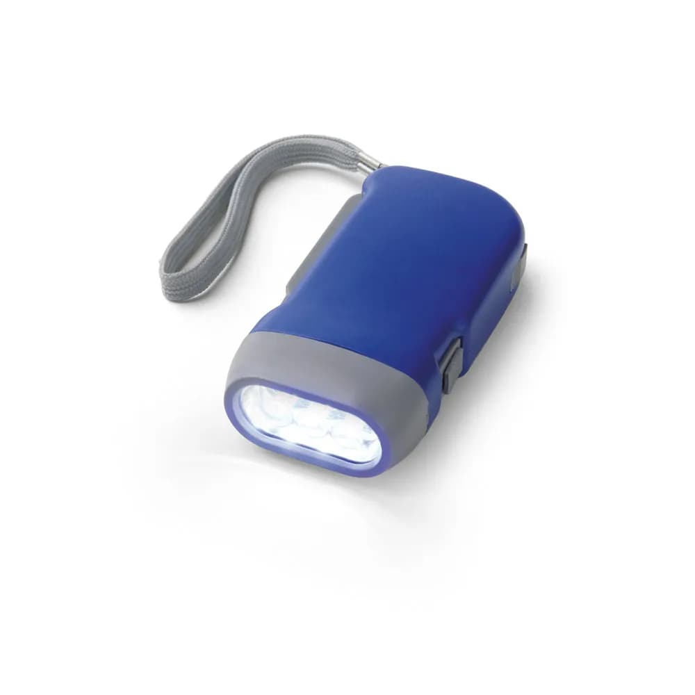 Dynamo Taschenlampe mit 3-LEDs - EDDIE - Blau