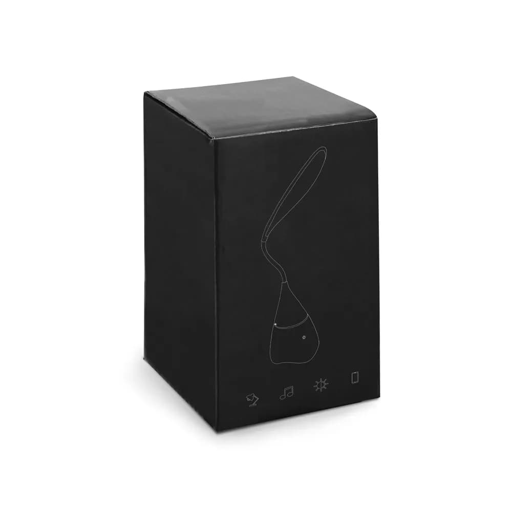 Tragbare Schreibtischlampe mit Lautsprecher und 5 Stunden Akkulaufzeit aus Recyceltes ABS (100% rABS) - GRAHAME - Weiß