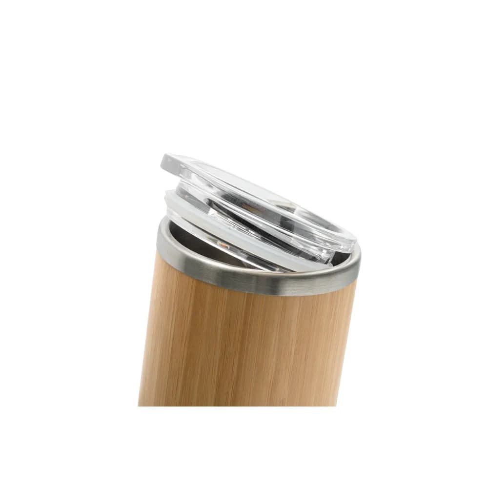 Becher aus Bambus und Edelstahl, 350 ml - LYCKA - Natur