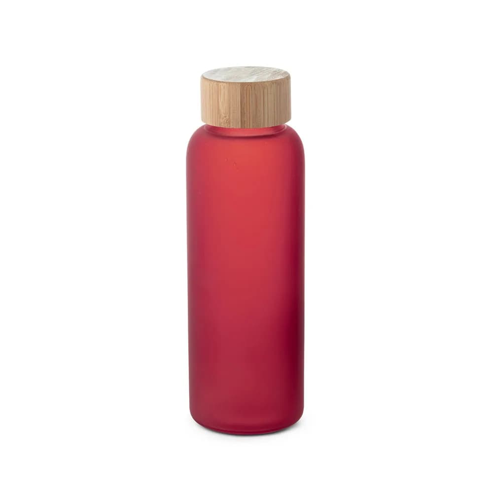 Flasche aus Borosilikatglas mattiert 500 ml - LILLARD - Rot