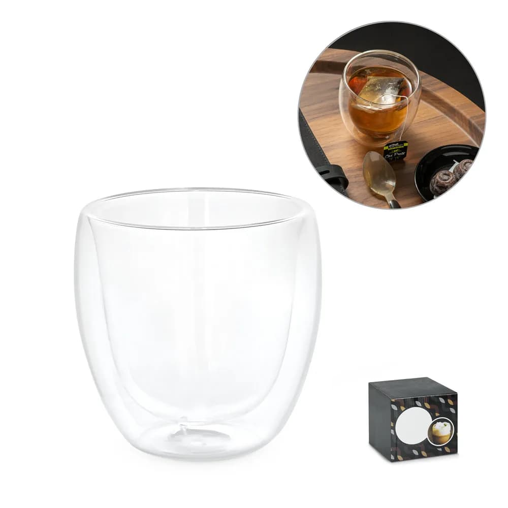 Borosilikatglas becher 220 ml - AMERICANO - Transparent