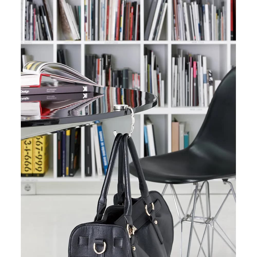 Stabiler Handtaschenhalter aus Metall - FLORENCE - Schwarz