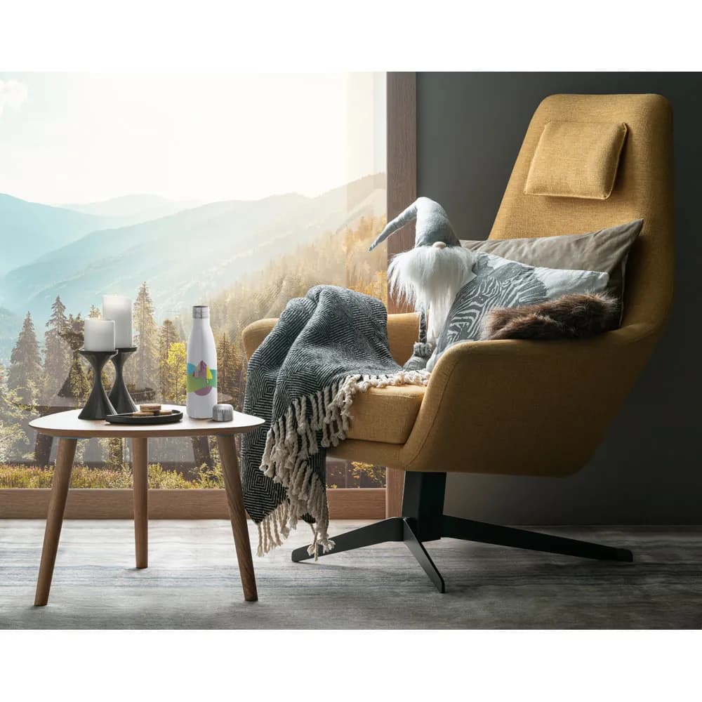 Thermosflasche aus Edelstahl -Sublimations 510 ml - AMORTI M - Weiß