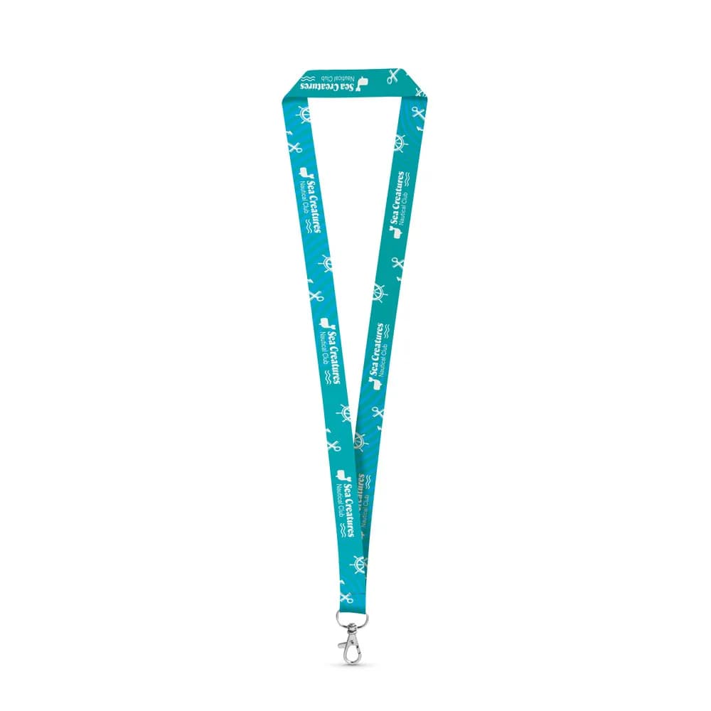 Lanyard-Set SUBLIMATION Long II (20 mm) mit 20-mm-Schnellverschlusskarabiner - BRIGHTON - Weiß