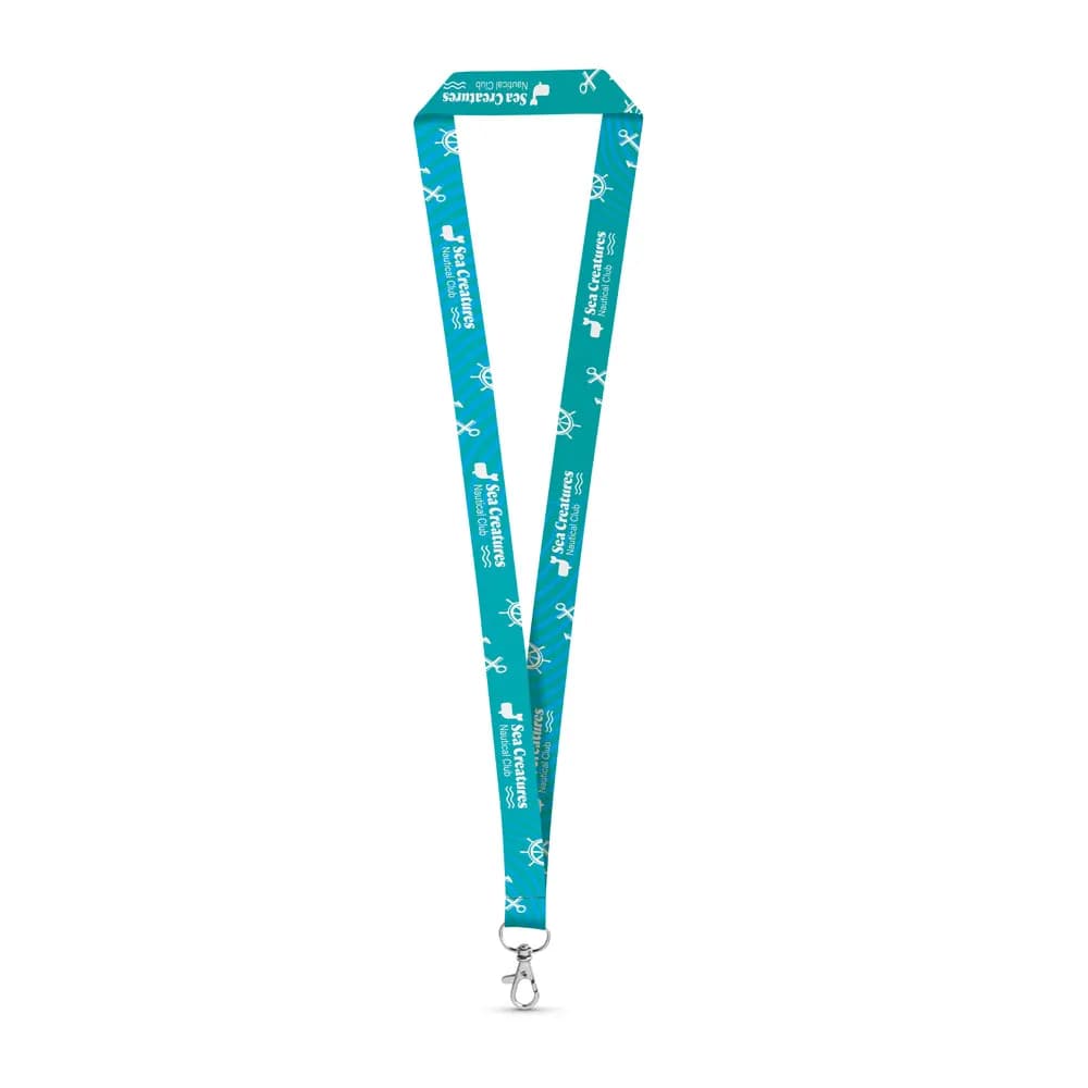 Lanyard-Set SUBLIMATION Long II (20 mm) mit 20-mm-Schnellverschlusskarabiner - BRIGHTON - Weiß