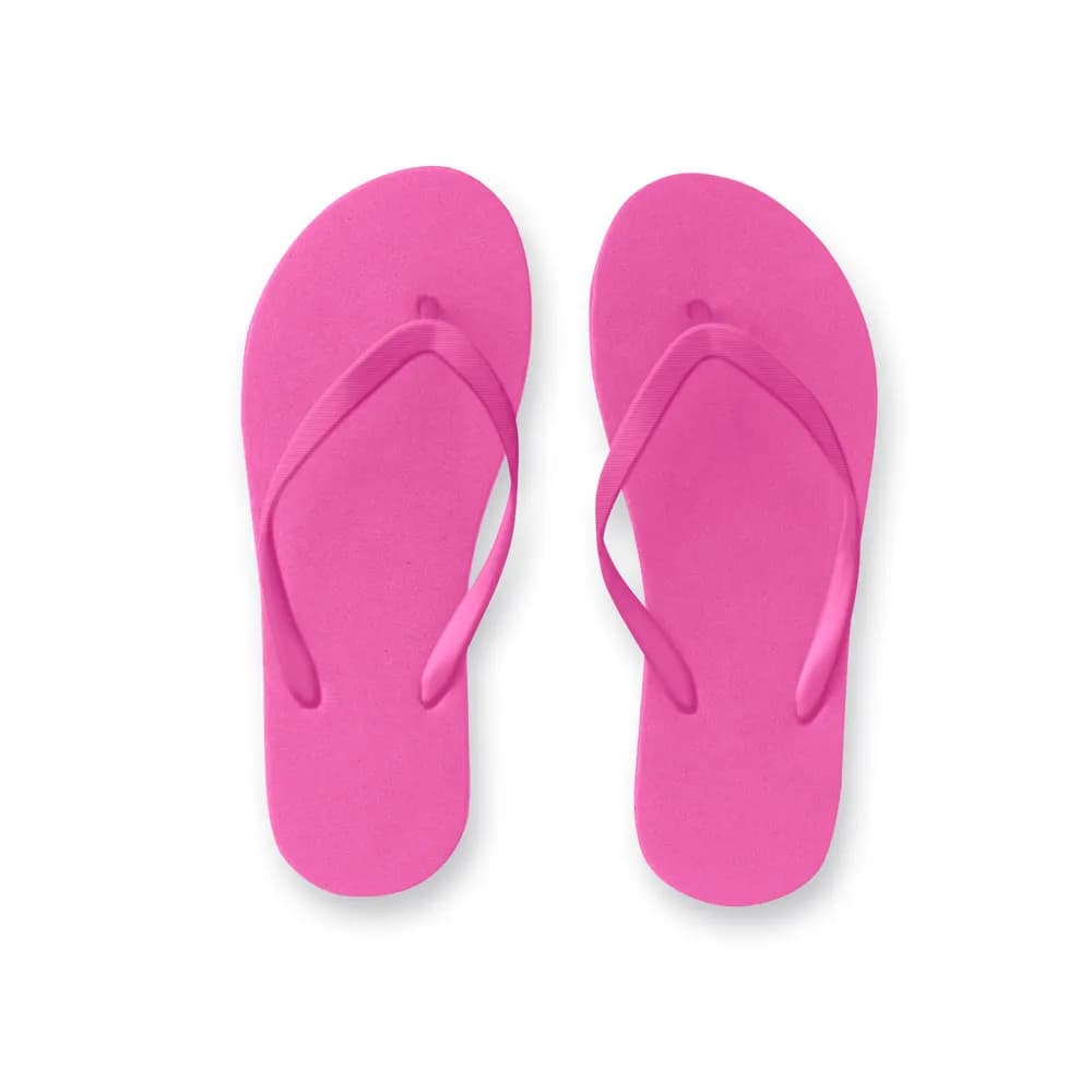 Bequeme Flip-Flops mit PE-Sohle und PVC-Riemen - MAUPITI S / M - Rosa