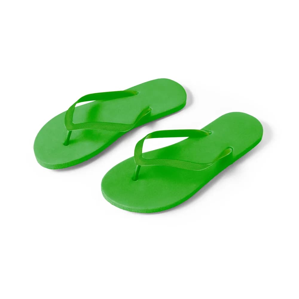 Bequeme Flip-Flops mit PE-Sohle und PVC-Riemen - MAUPITI S / M - Grün