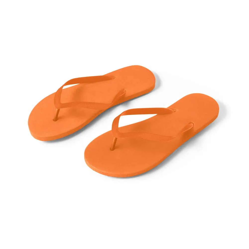 Bequeme Flip-Flops mit PE-Sohle und PVC-Riemen - MAUPITI S / M - Orange
