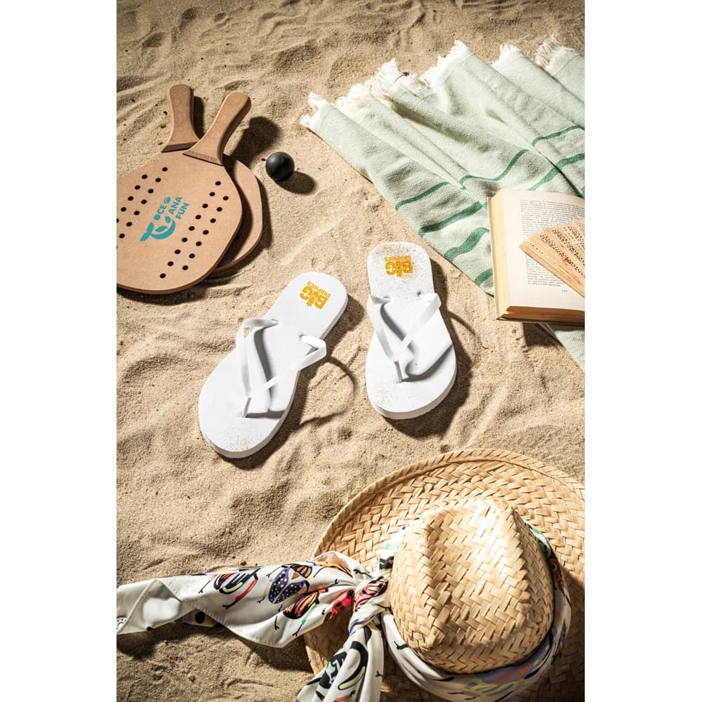 Bequeme Flip-Flops mit PE-Sohle und PVC-Riemen - MAUPITI S / M - Rosa