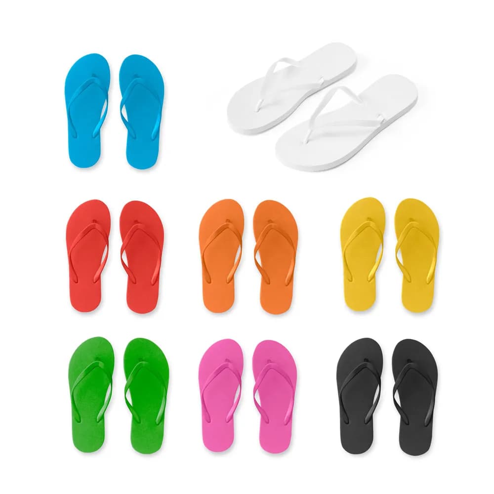 Bequeme Flip-Flops mit PE-Sohle und PVC-Riemen - MAUPITI S / M - Rosa