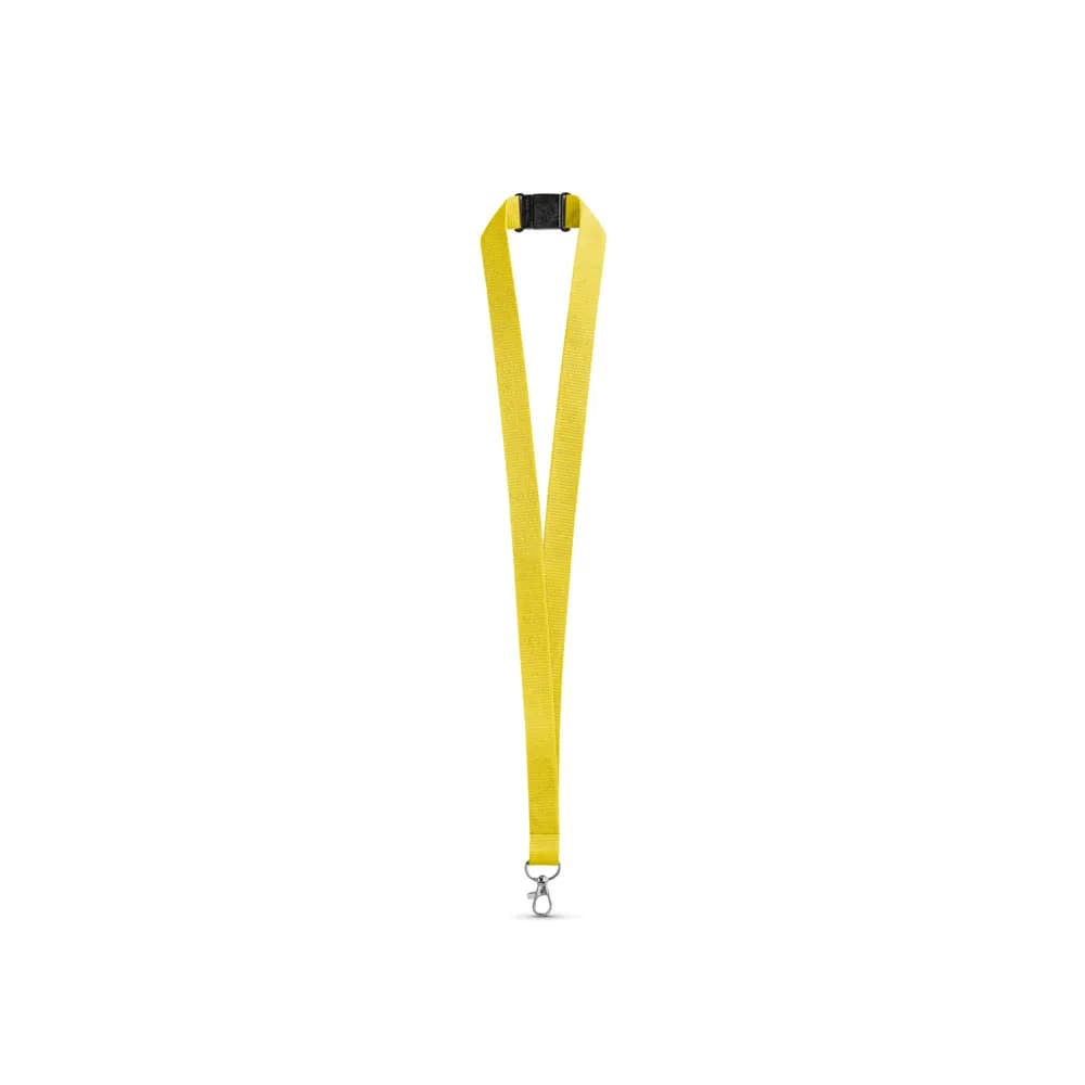 Lanyard aus Polyester mit Sicherheitsverschluss - LEEDS - Gelb