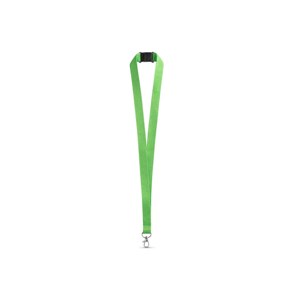 Lanyard aus Polyester mit Sicherheitsverschluss - LEEDS - Hellgrün
