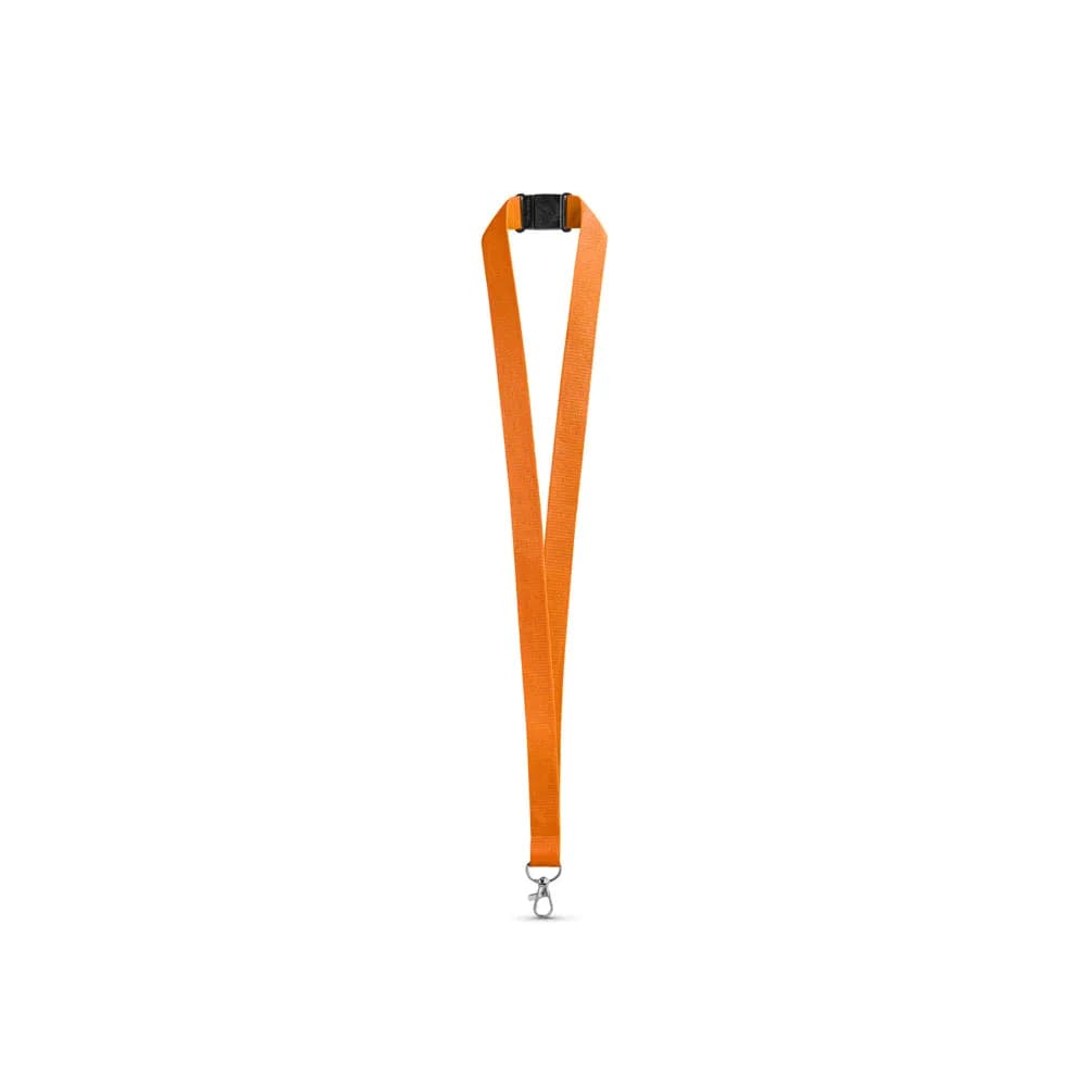 Lanyard aus Polyester mit Sicherheitsverschluss - LEEDS - Orange