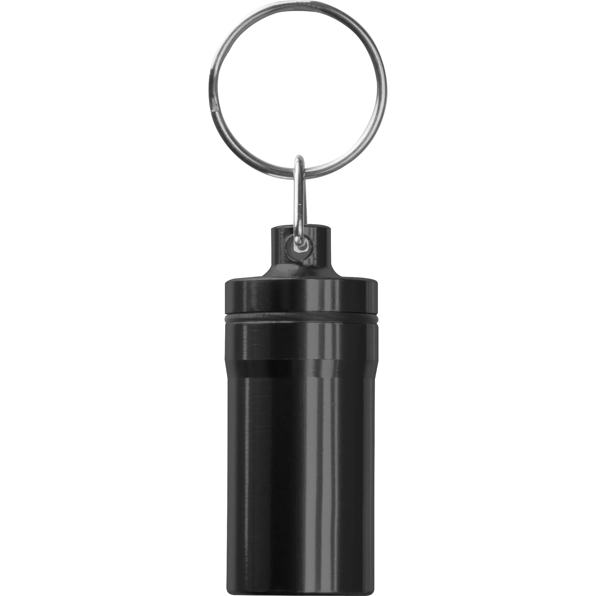 Schlüsselanhänger Döschen Edelstahl ALICE - schwarz