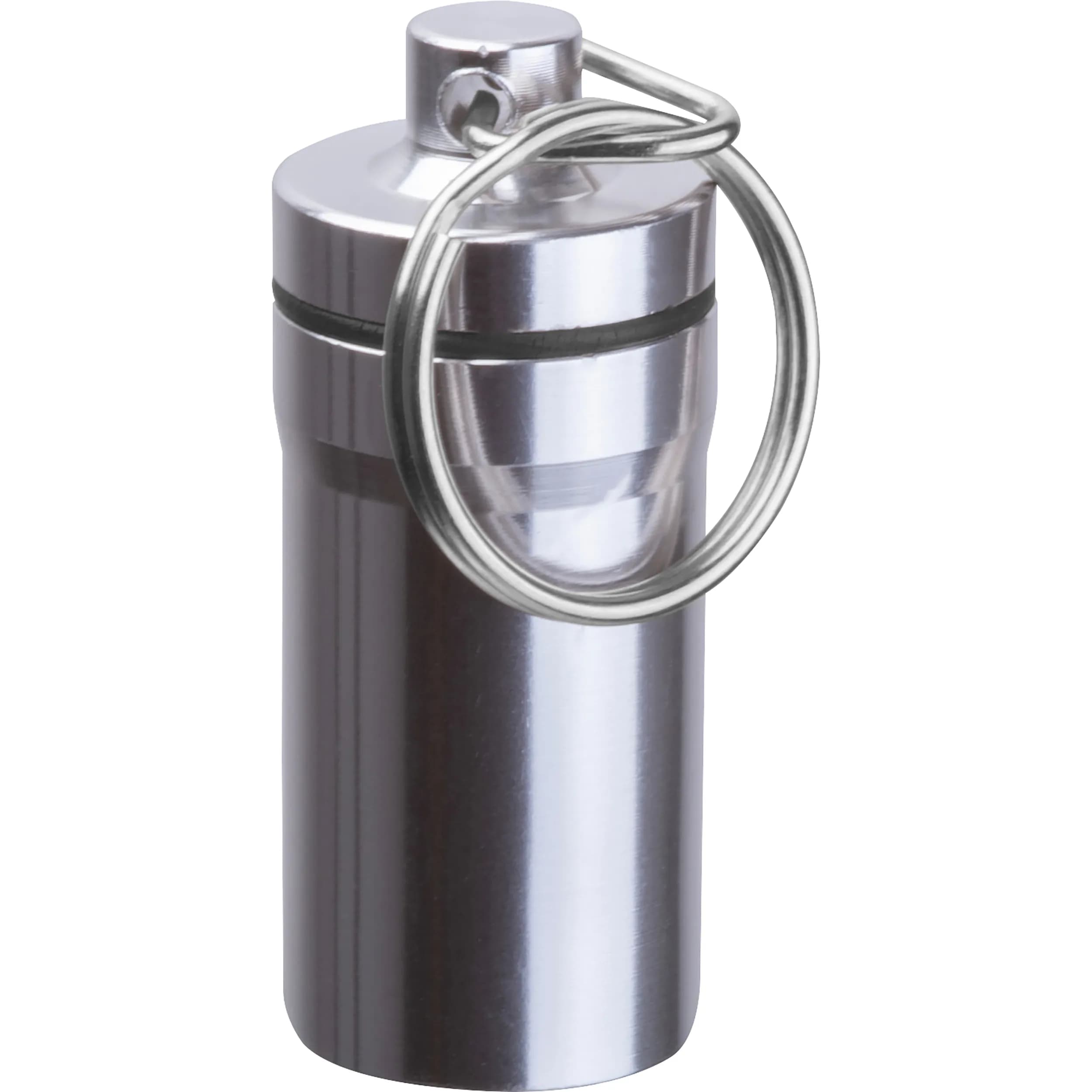 Schlüsselanhänger Döschen Edelstahl ALICE - grau