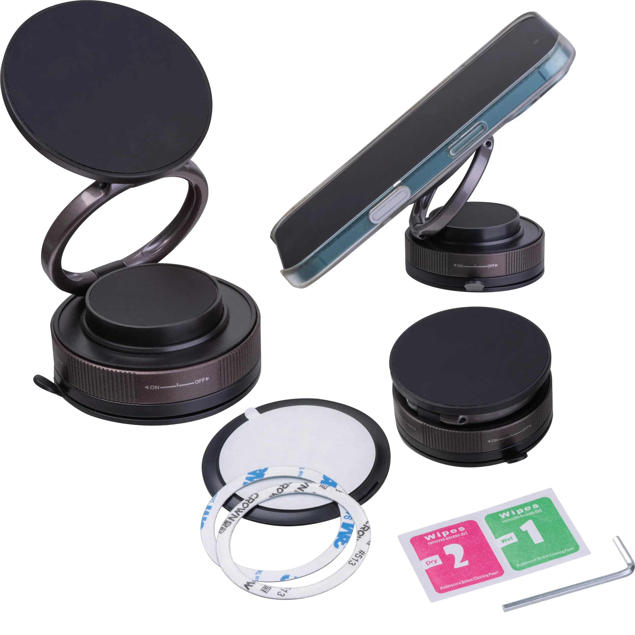 Magnetischer Aluminium Handyhalter SVEN - anthrazit