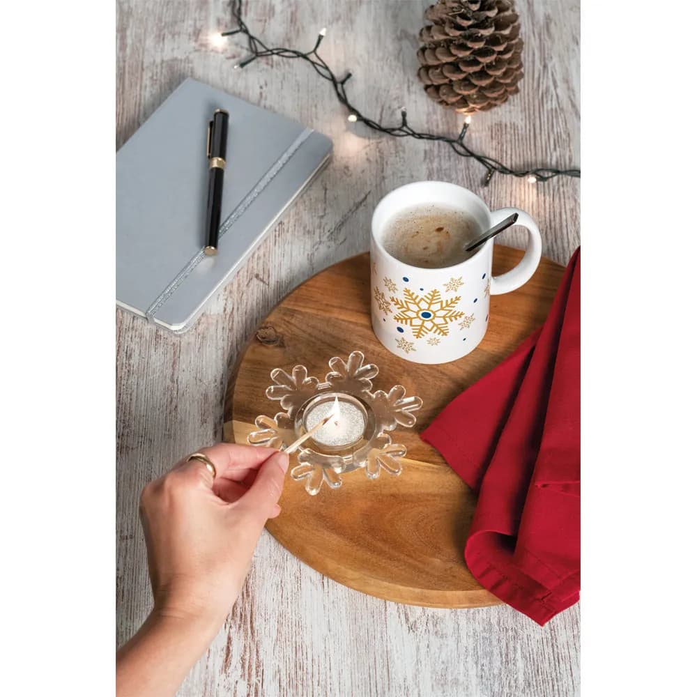 Kerze - ELAINE - Silber