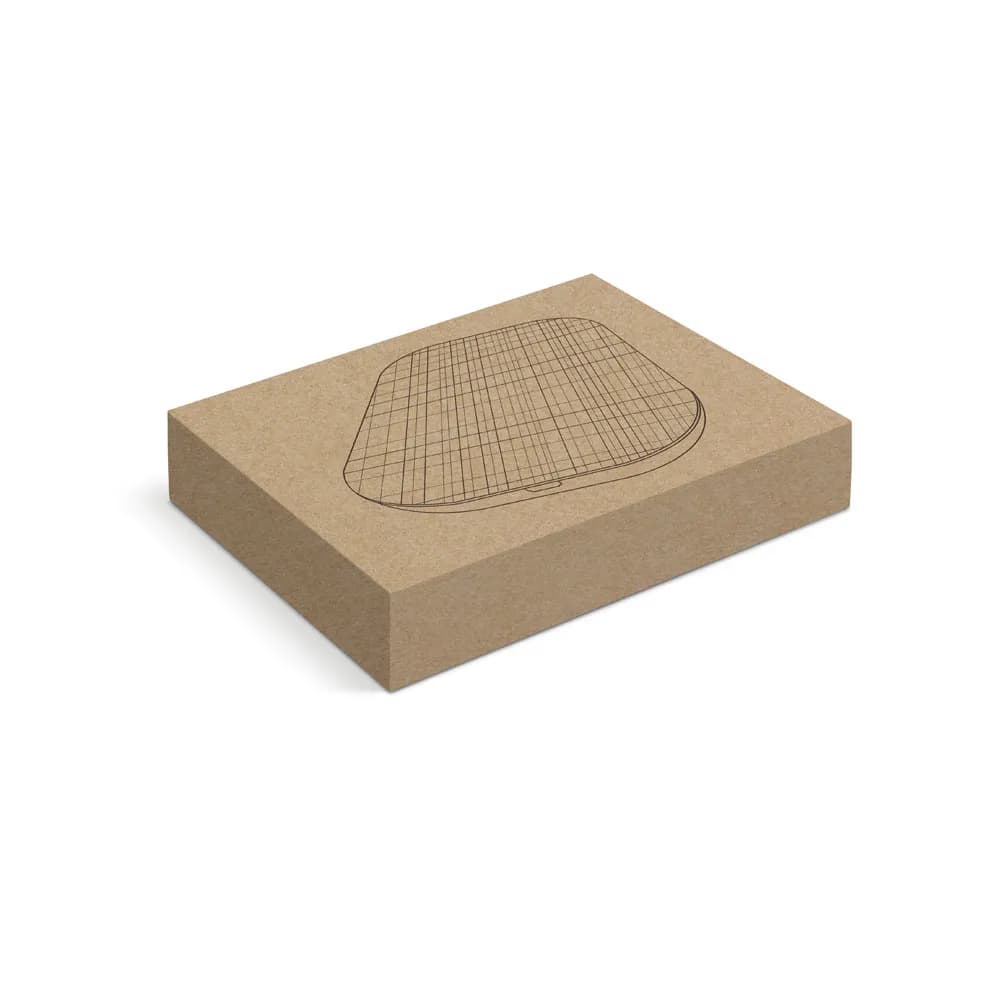 Schnelles 10W wireless Ladegerät aus recyceltem PET (100 % rPET) - RENEWAL CHARGER - Grau