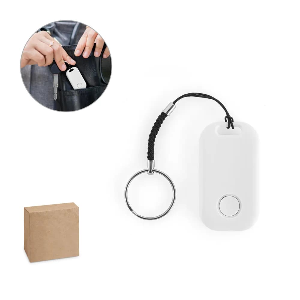 Wireless Tracker mit kompaktem, leichtem Design aus recyceltem ABS (100 % rABS) - DAMY - Weiß