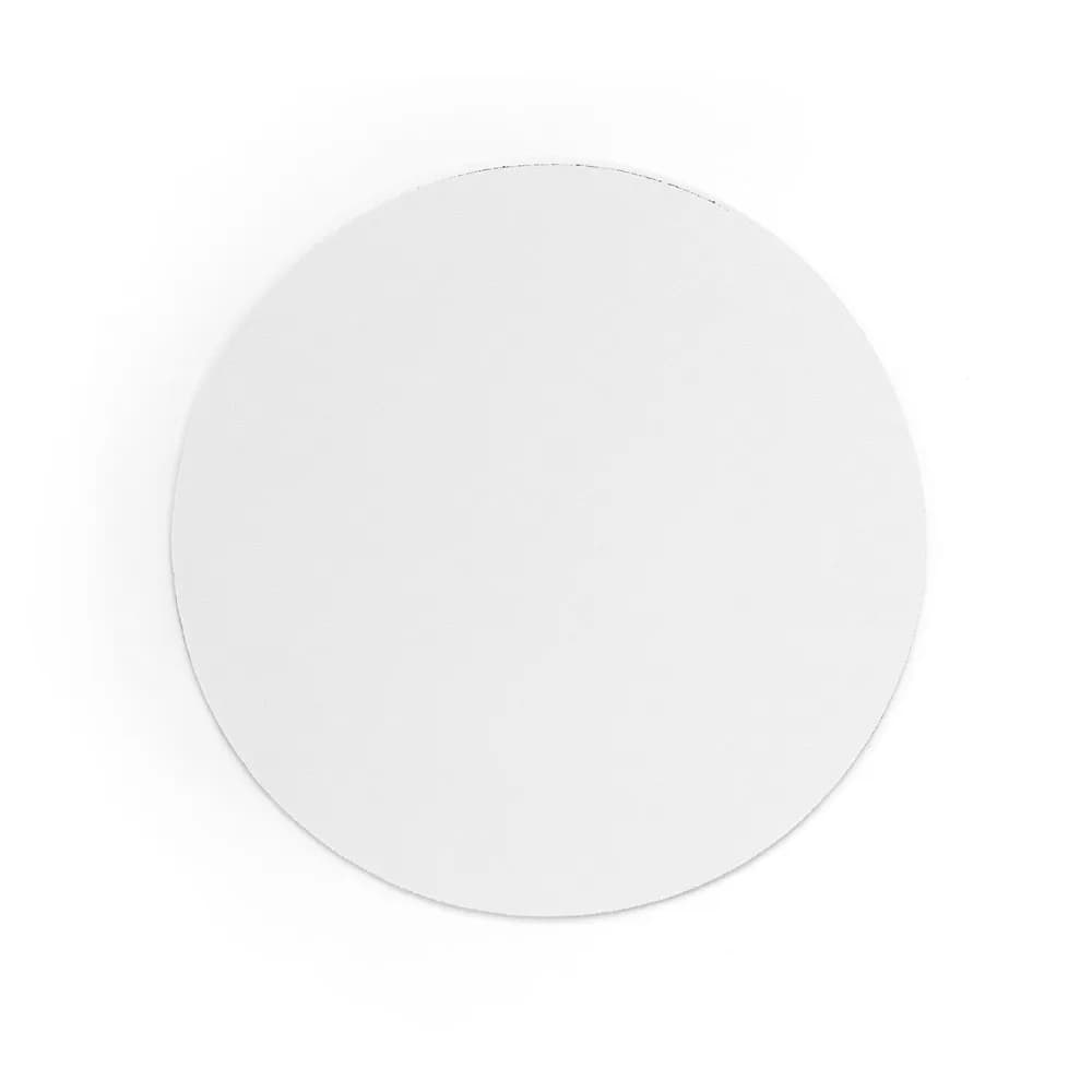 Rundes Mauspad mit Gummibasis - BLAIR ROUND - Weiß