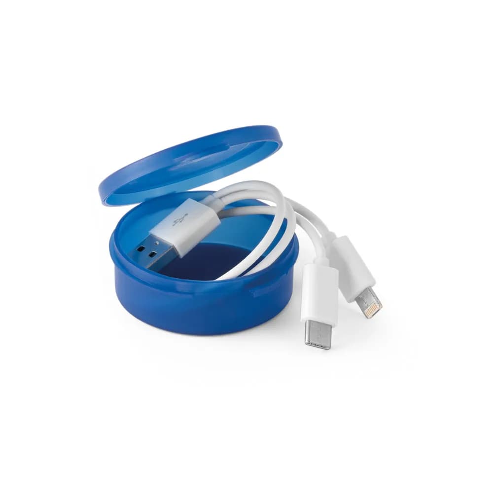 USB Kabel 3-in-1 aus ABS und PVC - EMMY - Weiß