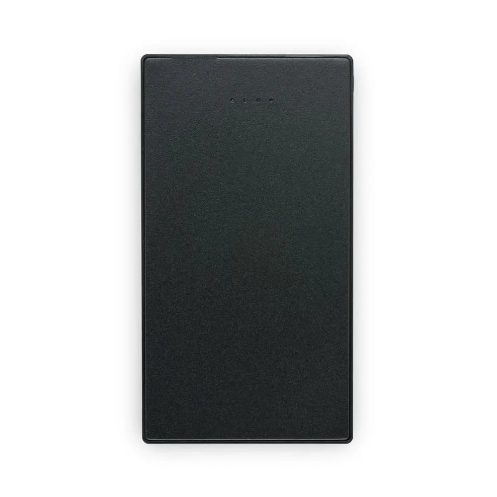 Powerbank Slim mit 5000 mAh aus Edelstahl - DENNING - Schwarz