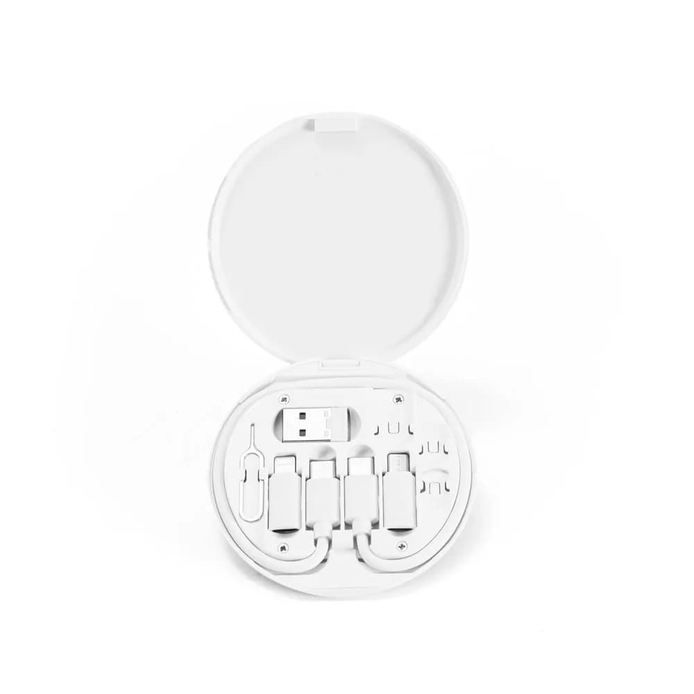 Superschnelles Ladekabel und Adapter-Set aus Recyceltes ABS (100% rABS) - SYSTROM - Schwarz