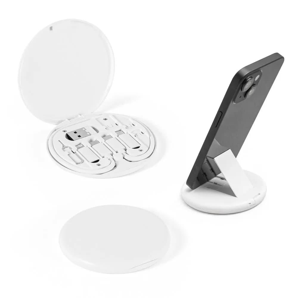 Superschnelles Ladekabel und Adapter-Set aus Recyceltes ABS (100% rABS) - SYSTROM - Schwarz