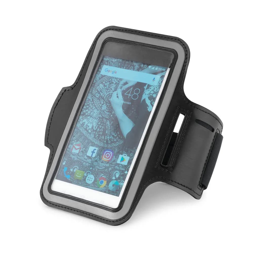 Armband aus PU und Soft Shell für 6.5-Smartphone - CONFOR - Schwarz