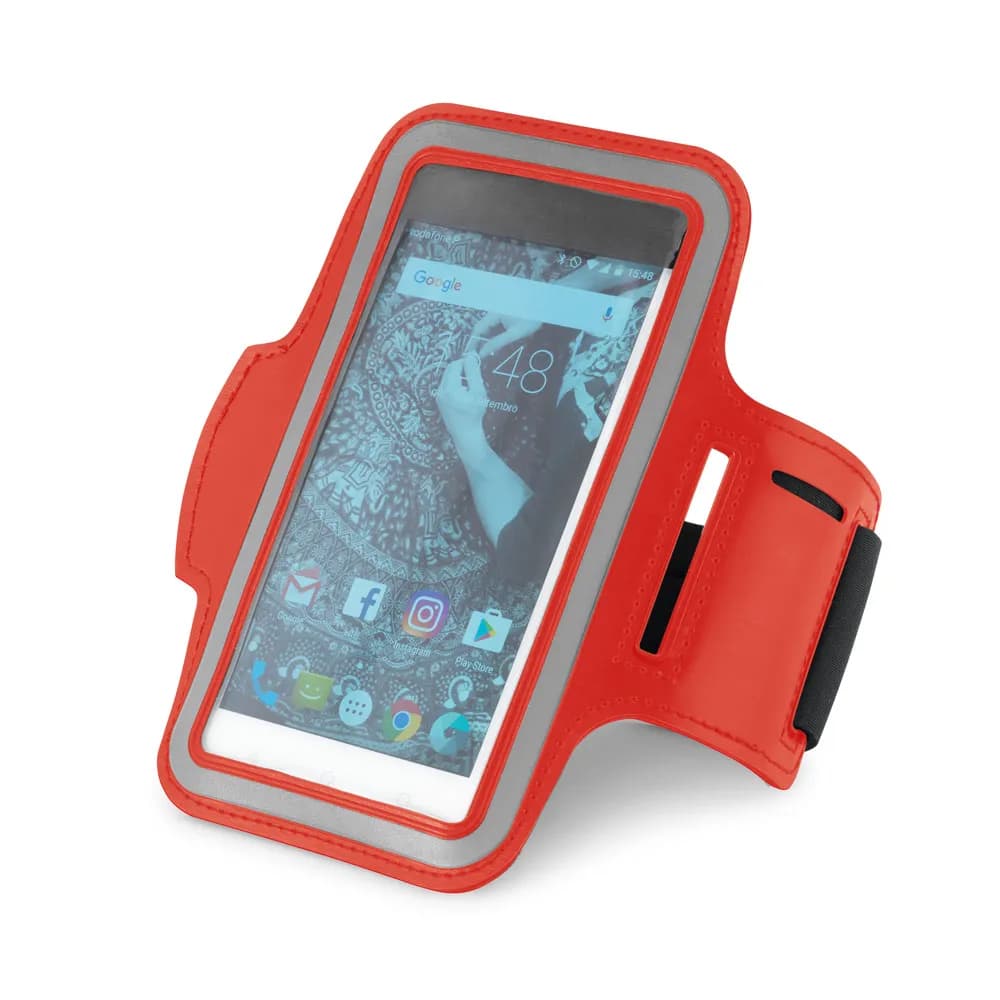 Armband aus PU und Soft Shell für 6.5-Smartphone - CONFOR - Schwarz