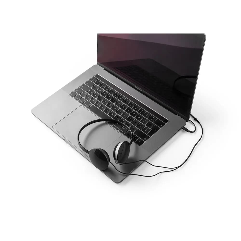 Kopfhörer mit 1.2 m Kabel aus ABS - VOLTA - Schwarz