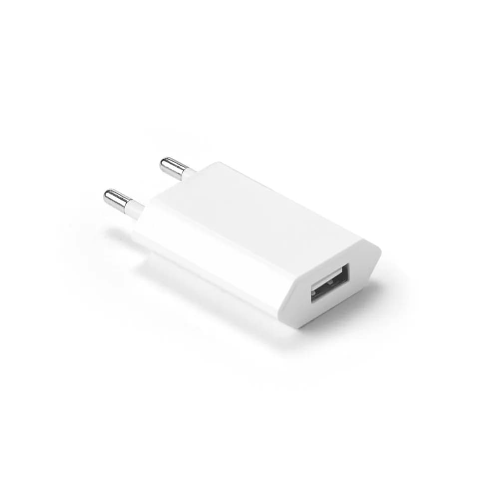 Netzadapter USB-A 5W aus recyceltes ABS (100% rABS) - WOESE - Weiß